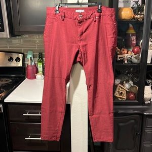 YMI hyperstretch skinny burgundy pants! Super stretchy.